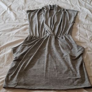 Mid thigh deep V dress with pockets